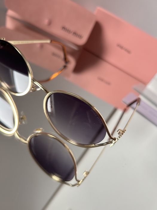 Okulary zlote „miu miu”