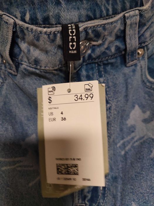 Jeansy damskie h&m 34