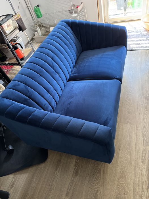 Sofa ASPREY 2 VELVET Granatowa