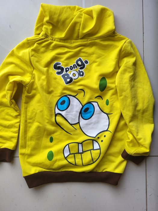 Bluza spongo bob z kapturem roz 130