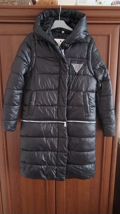 Czarna kurtka/ płaszczyk 3w1