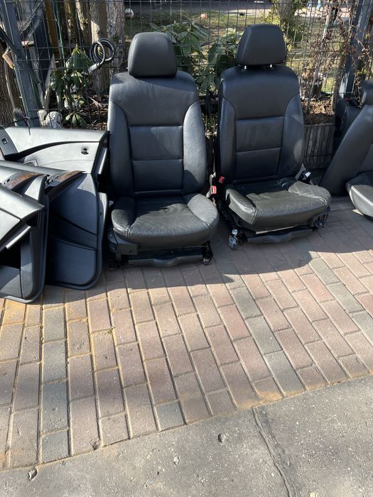 Bmw e61 fotele komplet skora grzane z boczkami europa