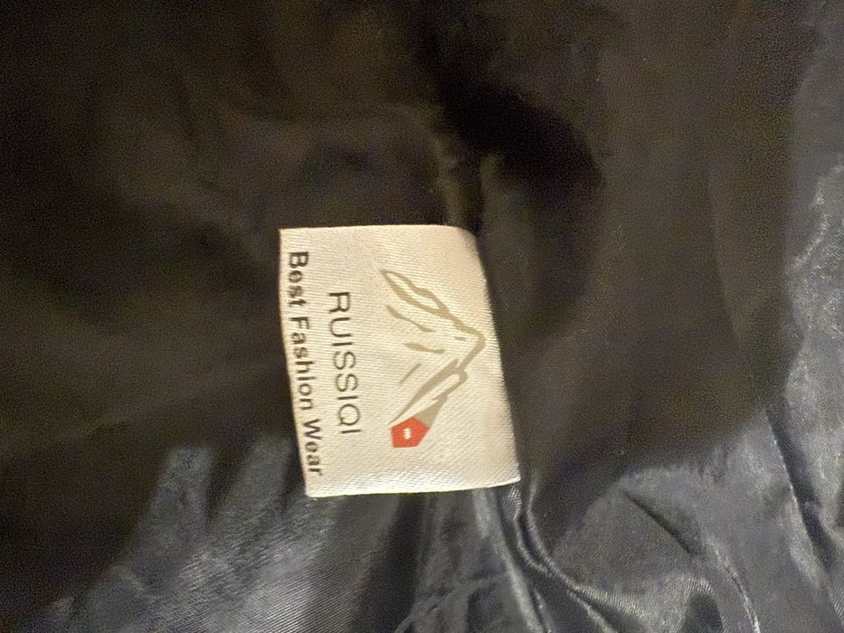 Пальто пуховик кожа