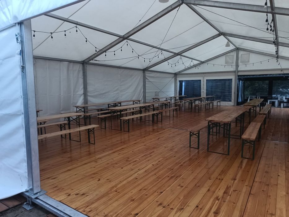 Wynajem namiotów i hal namiotowych,hala namiotowa, wyposażenie