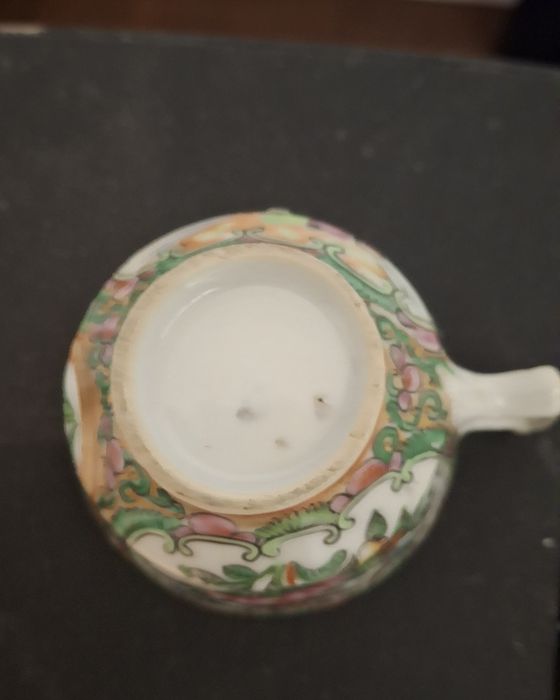 Pequena chávena para café companhia das indias família rosa