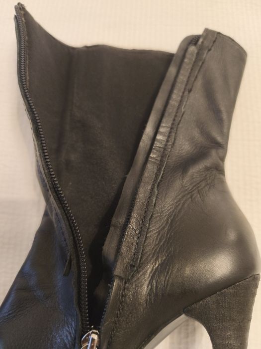 Botas de pele genuina usadas duas vezes