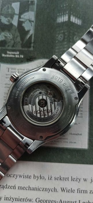 Szwajcarski zegarek automatyczny ROAMER 25 jewels