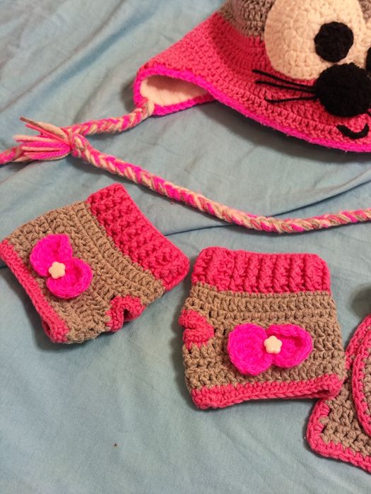 Шапка- мишка (набір) для дівчинки