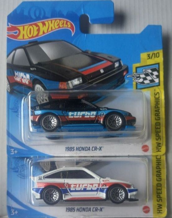 Conjunto 2 - honda cr-x 1985 hot wheels