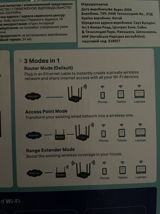 Вайфай роутер TP-Link