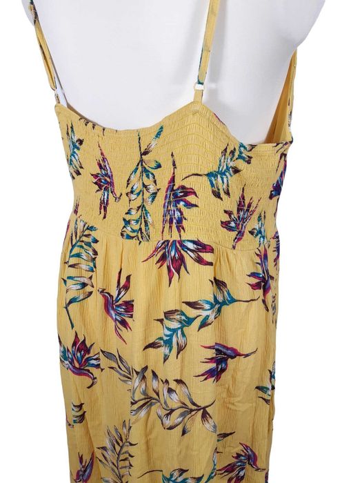 Nowa żółta sukienka w kolorowe liście 48,4XL BonPrix plus size