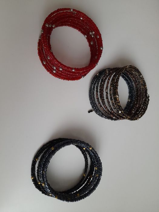 Conjunto de 3 pulseiras de missangas