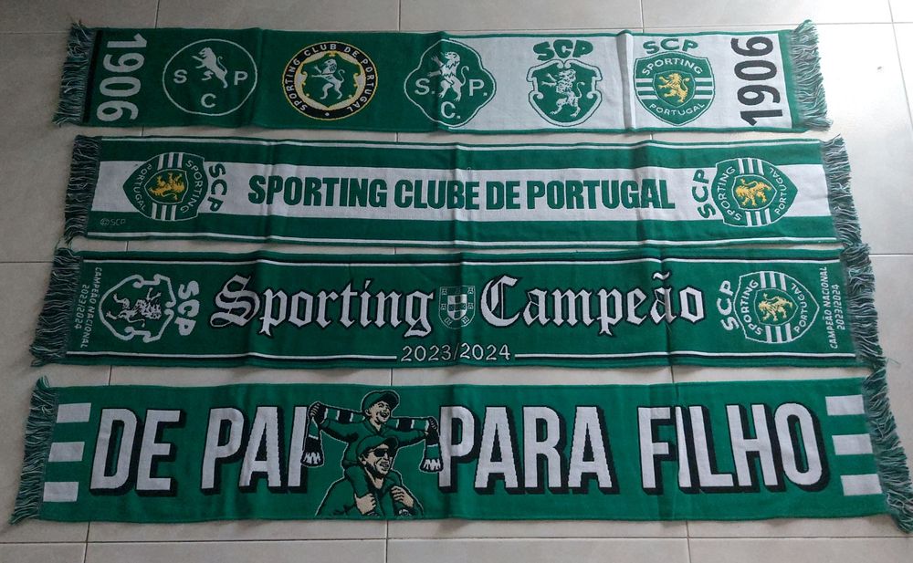 4 bufandas echarpes,scarf do SCPortugal