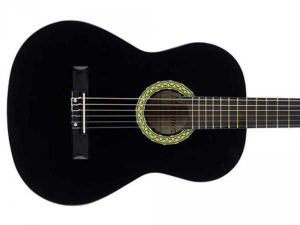 Gitara klasyczna MARTINEZ MTC-080 B 4/4 BLACK + pokrowiec + tuner+3 kostki