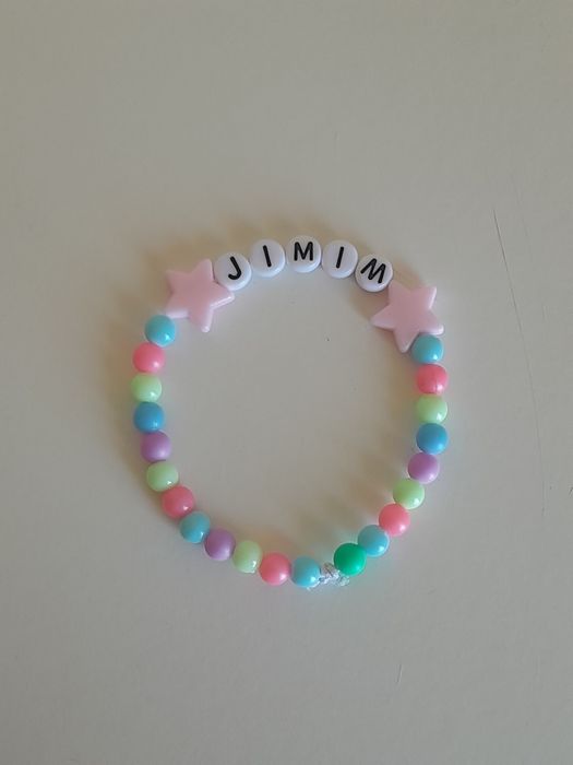 Pulseira jimin BTS feita a mão