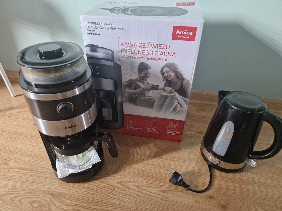 Ekspres do kawy i czajnik
