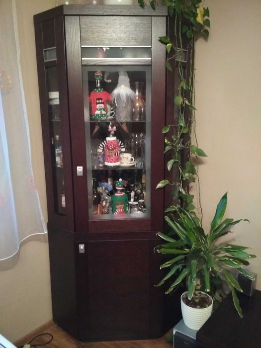 Meble do salonu wraz ze stołem i krzesłami