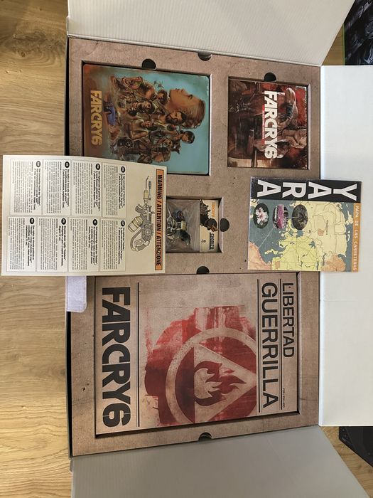 Far Cry 6 edycja kolekcjonerska, zawierająca replikę miotacza ognia
