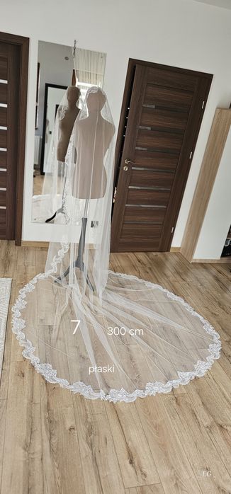 Długi Welon Ślubny 300 cm – Klasyczna Elegancja