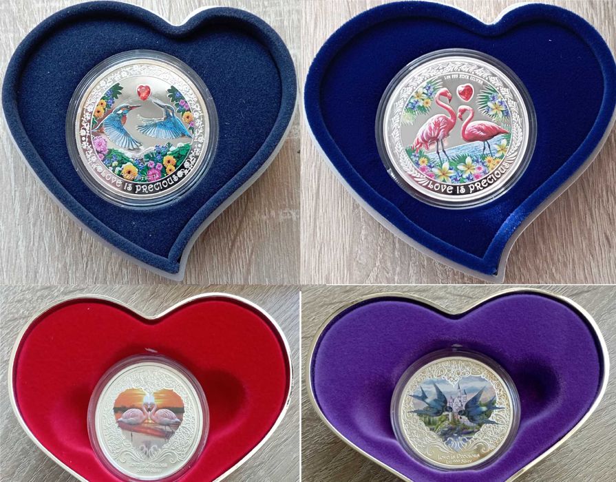 Монети Кохання, срібло.