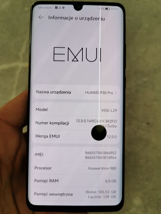 Huawei p30 pro Uszkodzony wyświetlacz