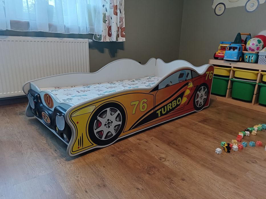 Łóżko Dziecięce Samochód=160x80=Stan Bardzo Dobry