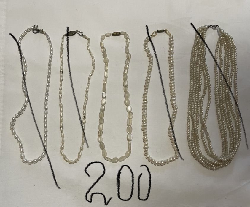 Ожерелье Речной жемчуг бусинки перлини