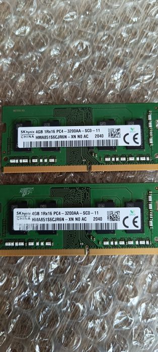 RAM SK Hynix 2x4GB 3200MHz DDR4 do laptopa