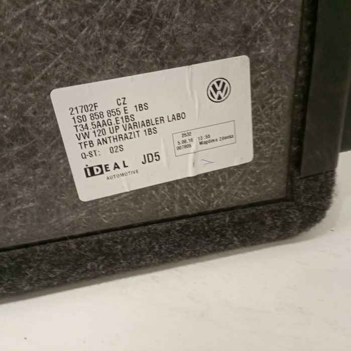 Cobertura superior da mala - VOLKSWAGEN UP (121, 122, BL1, BL2) | 11 -