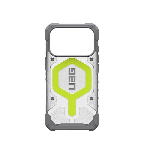 Etui UAG Pathfinder Clear MagSafe na iPhone 17 Pro - szaro-neonowe