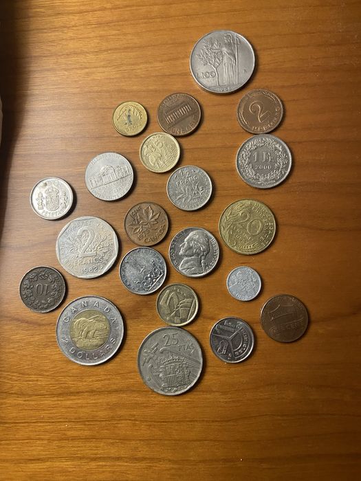 Moedas Antigas(vários paises)