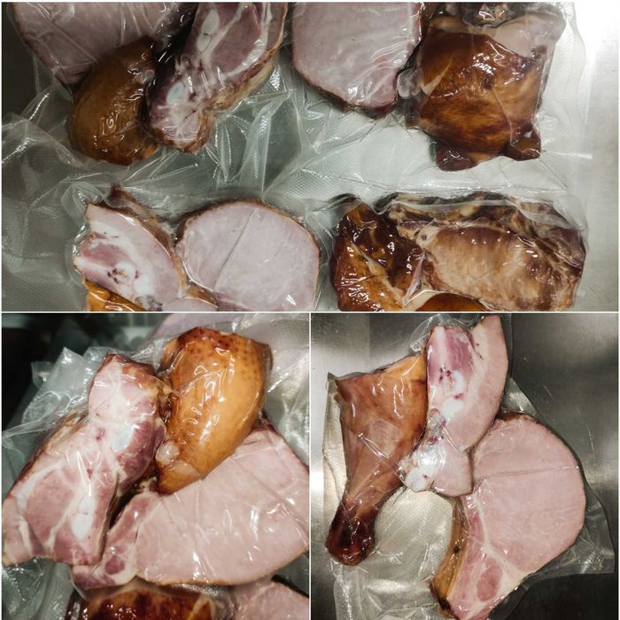 М'ясо копчене, ковбаса, мясо копченое