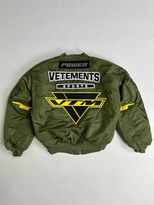 Бомбер Vetements Alpha Industries Bomber MA-1 куртка пуховик opium S M