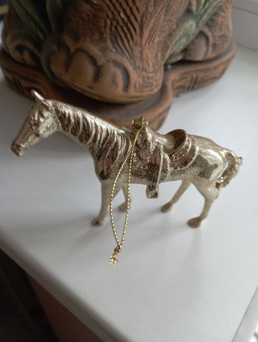 Ёлочная игрушка Золотая Лошадь