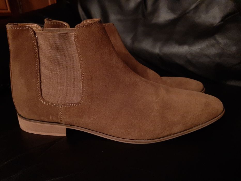 Мужские ботинки Челси Kurt Geiger,натуральный замш, размер 44