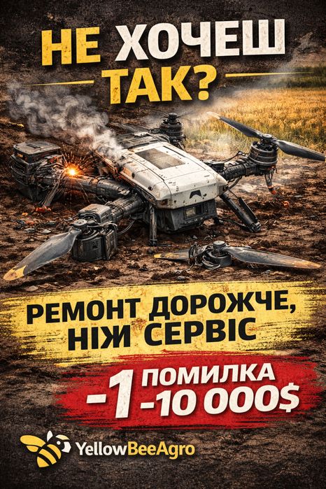 СЕРВІС ДРОНІВ DJI agras  РЕМОНТ ЧИСТКА