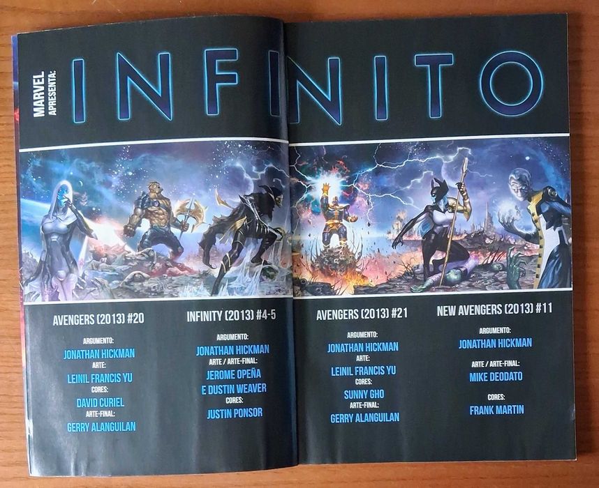 Marvel Os vingadores Infinito parte três de quatro