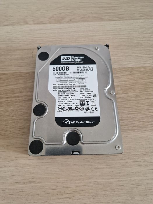 Disco WD Caviar Black 500GB64586101310466120