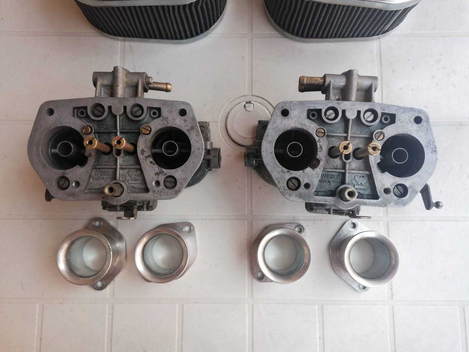 Carburadores Weber IDF 36 + cornetas + filtros de ar