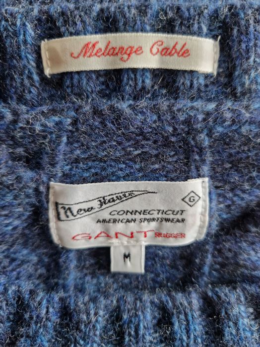 Gant męski sweter w warkocze roz. M