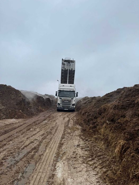 Pomiot kurzy z transportem obornika kurzy kurzak