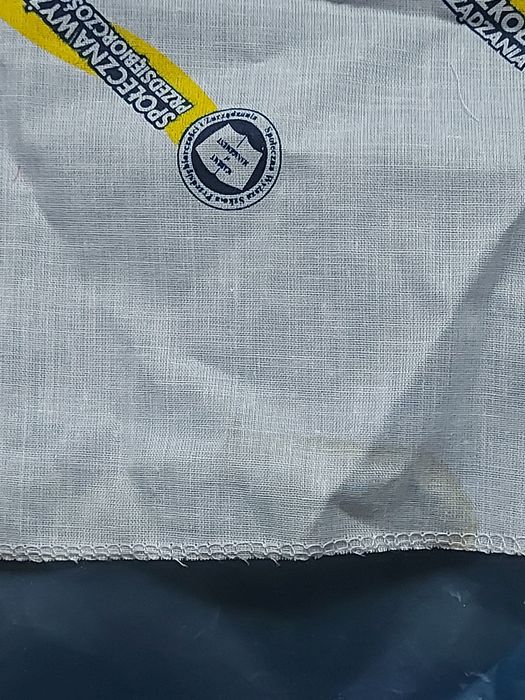 chusta bandamka biała  z nadrukiem NOWA