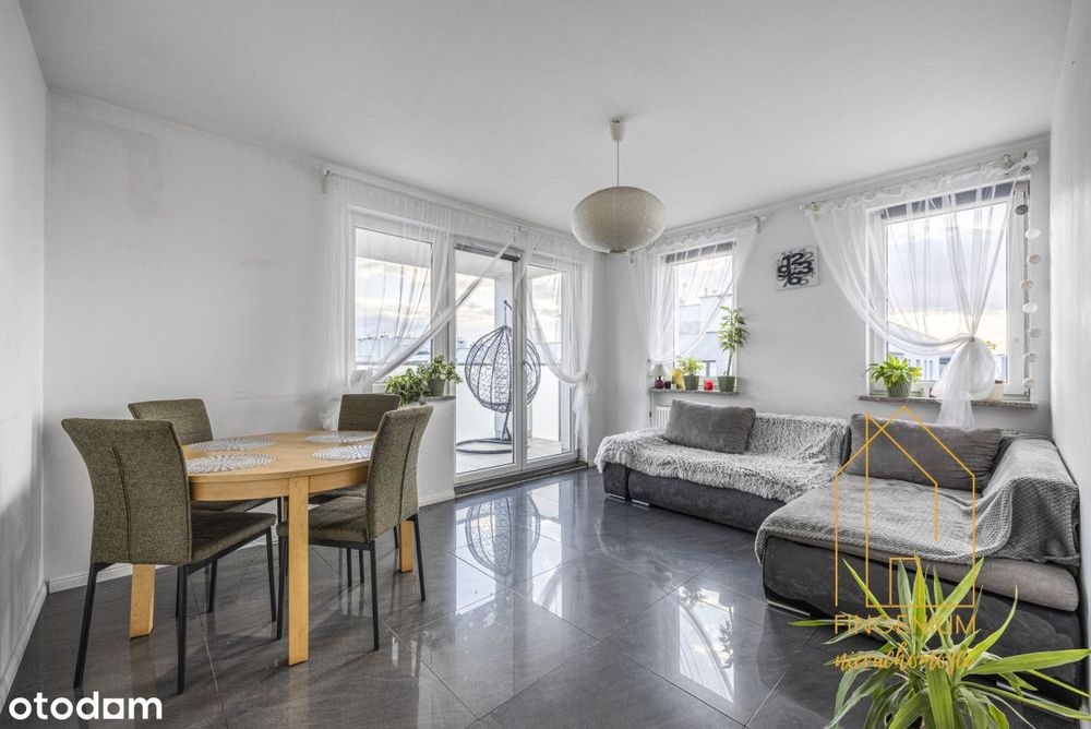 3 pokje z dużym tarasem na ostatnim piętrze Ząbki