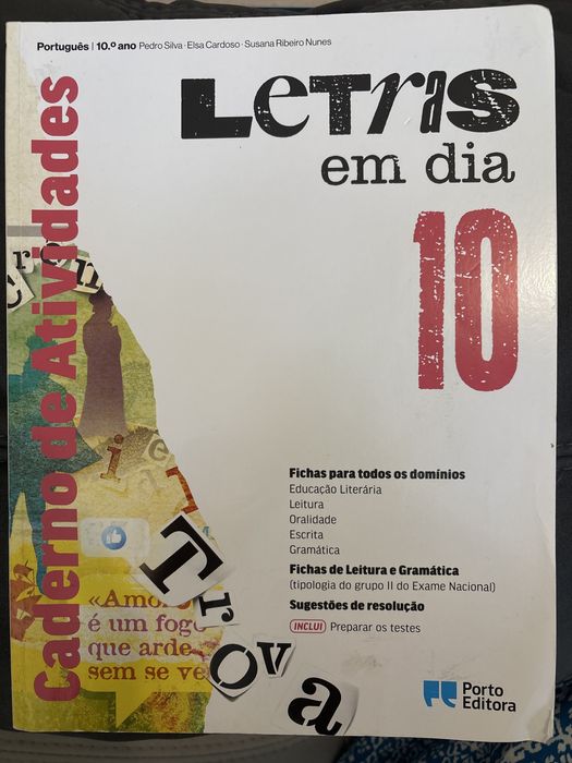 Caderno de atividaded Portuges: Letras em dia 10