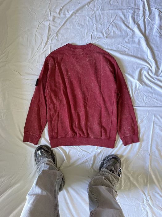 НЕ ПЕРЕШИВ!!! Stone island off dye red / світшот off dye red / худі stone island off dye red