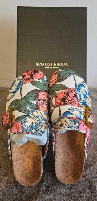 Klapki Scotch & Soda, rozmiar 39, kwiaty