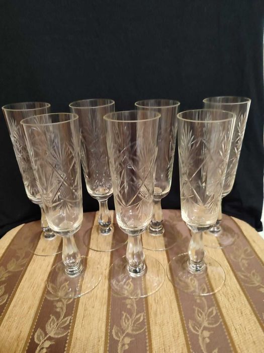 Фужеры для шампанского 50е годы стекло