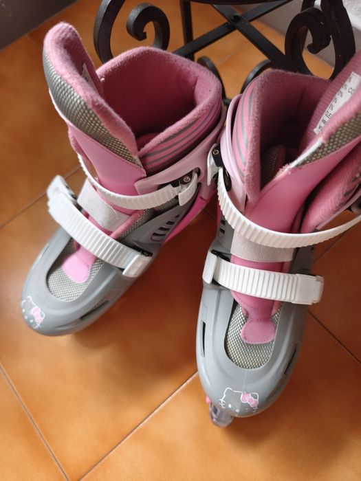 Patins em linha, marca Hello Kitty
