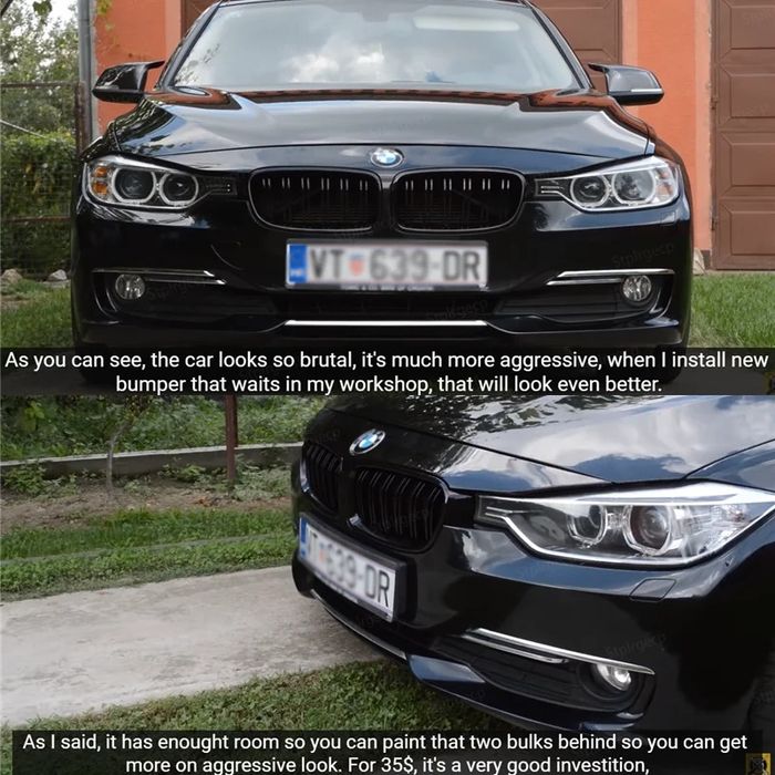 Grelhas frontais BMW série 3 F30 F31 F35 de 2011 a 2019