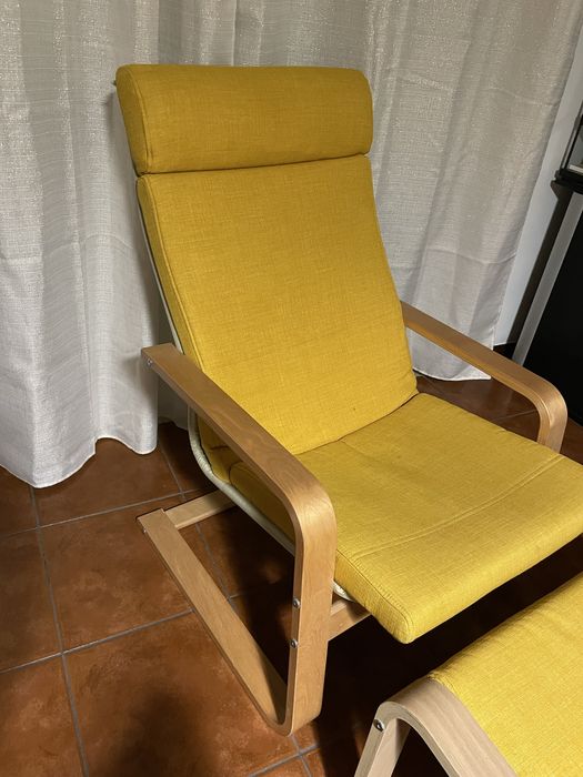 Poltrona e repousa pés ikea